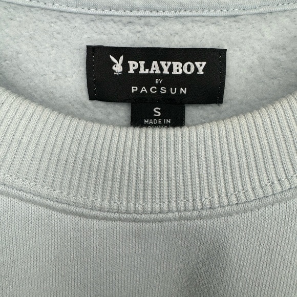 Playboy By PacSun Emblem Oversized Crew Neck Sweatshirt - Picture 4 of 4